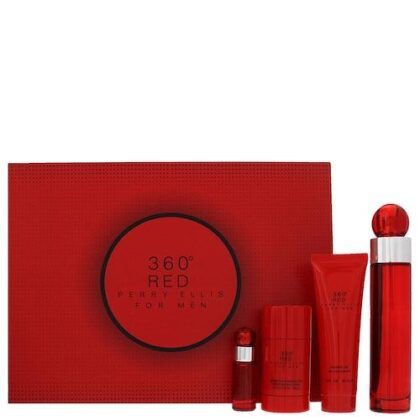 Perry Ellis 360 Red For Men EDT 100ml Gift Set