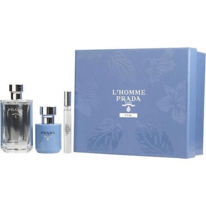 Prada L'Homme L'Eau EDT 100ml Gift Set For Men