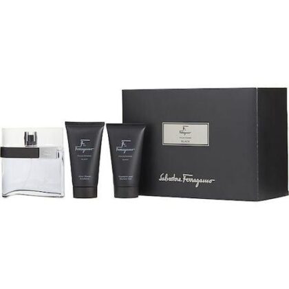 Salvatore Ferragamo F Black EDT 100ml Gift Set For Men